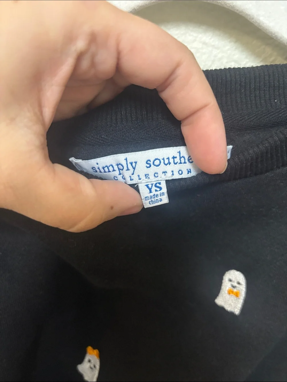 Simply Southern Embroidered Ghost Sweatshirt